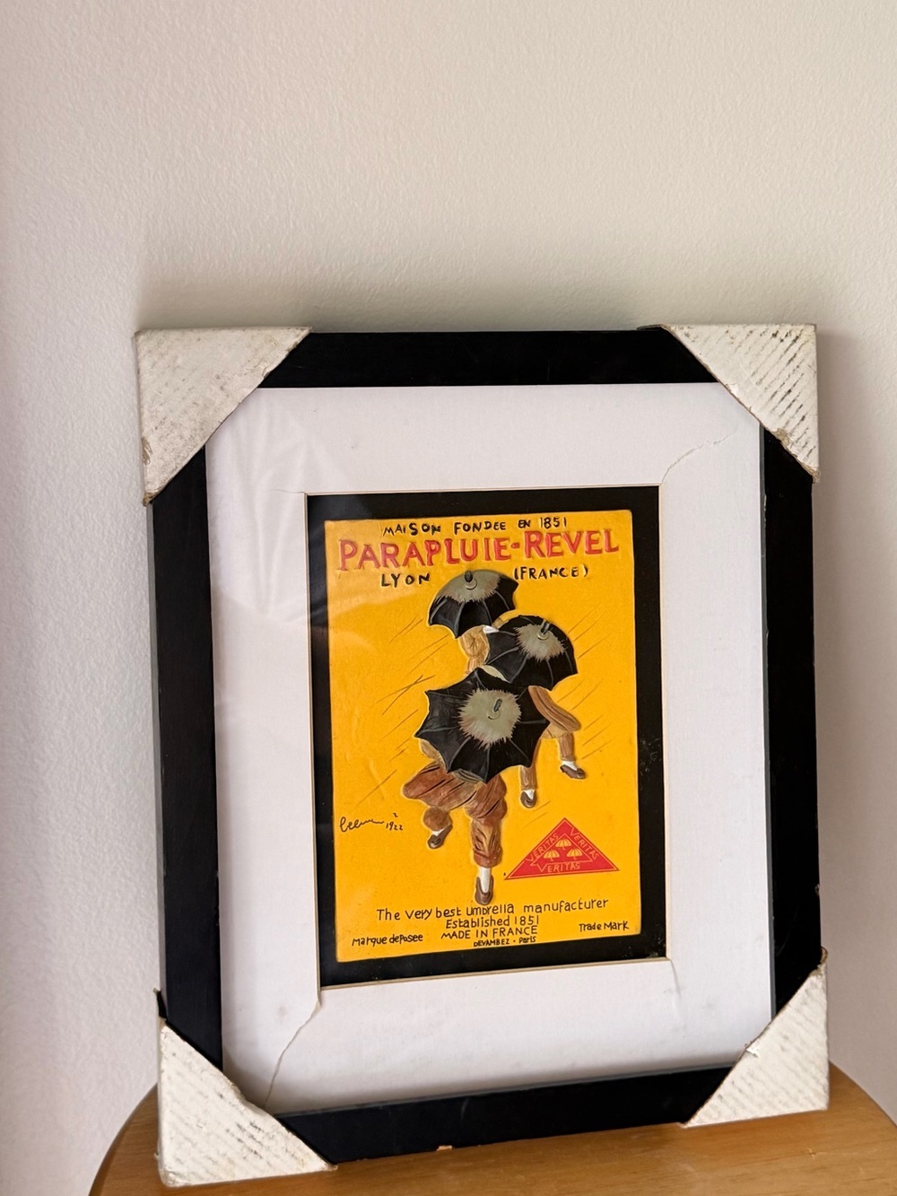 VINTAGE Lithograph PARAPLUIE REVEL poster Leonetto Cappiello 1922